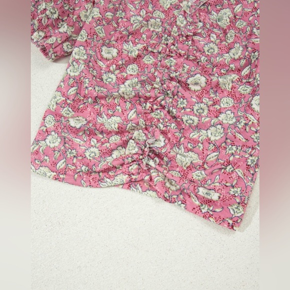 Floral Pink Short Sleeve Tee - Picture 12 of 16